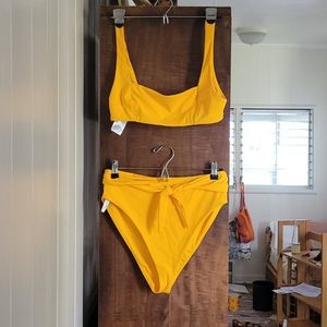 NEW Mara Hoffman Large Yellow Bikini set